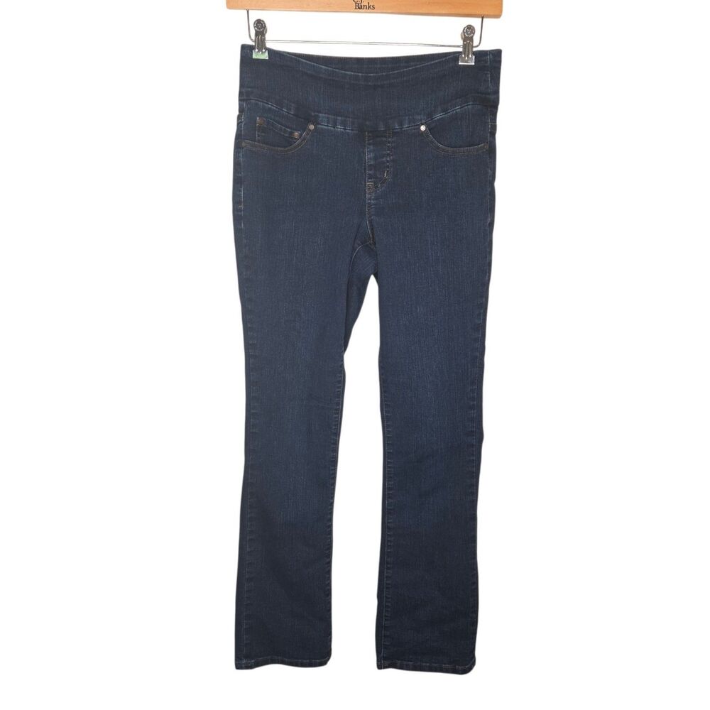 JAG Jeans Women Size 6 High Rise Bootleg Pull On Dark Wash Denim Jeans J2114190A